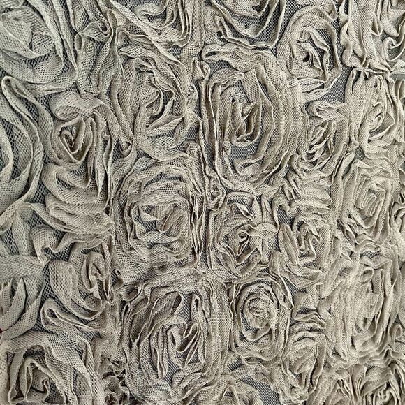 JOSEPH RIBKOFF | Floral Texture Mesh Taupe Mini Dress (12) - Picture 4 of 6